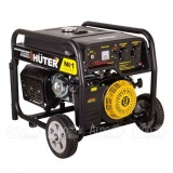 Бензиновый генератор Huter DY6500LX 5.0 кВт с колёсами и аккумулятором в Костроме