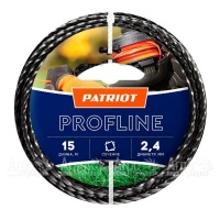 Леска триммерная Patriot Profline D 2.4 мм L 15 м в Костроме