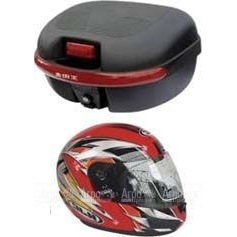 Комплект H2 (Кофр из мягкого (РР) пластика + 1 шлем-интеграл внутри) в Костроме