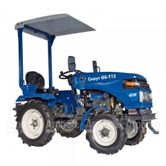 Многофункциональный минитрактор Garden Scout (Скаут) T-12DIF + фреза + двухкорпусный плуг + навес в Костроме