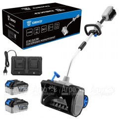 Снегоуборщик аккумуляторный DEKO ST40 2х4 Ач в Костроме