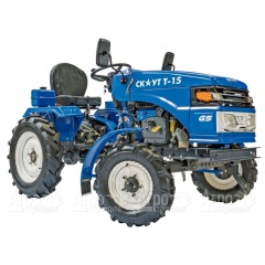 Многофункциональный минитрактор Garden Scout (Скаут) T-15DIF VT + двухкопрусный плуг + почвофреза в Костроме