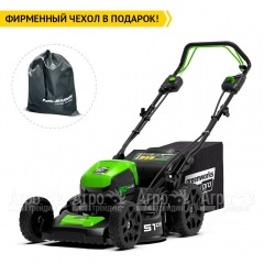 Газонокосилка аккумуляторная GreenWorks GD80LM51SP (без аккумулятора и зарядного устройства) в Костроме