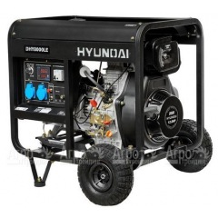 Дизельгенератор Hyundai DHY 8000LE 5,5 кВт + колеса в Костроме