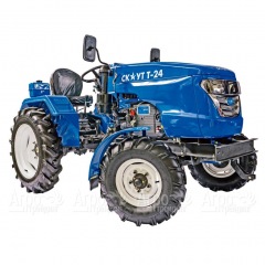 Многофункциональный минитрактор Garden Scout (Скаут) Т24 DIFF VT с отвалом и цепями для уборки снега в Костроме