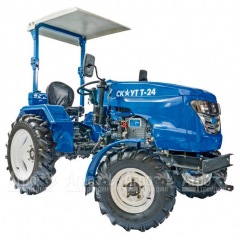 Многофункциональный минитрактор Garden Scout (Скаут) Т24 DIFF VT + почвофреза + двухкопрусный плуг + навес в Костроме