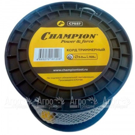 Корд триммерный Champion Aluminium 3.0мм, 168м (круглый)+нож  в Костроме