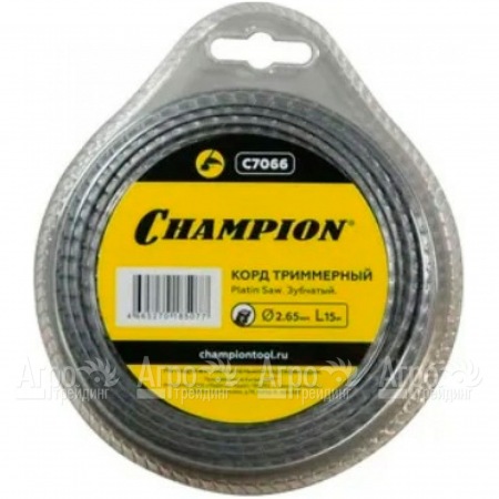 Корд триммерный Champion Platin Saw 2.65мм, 15м (зубчатый)  в Костроме