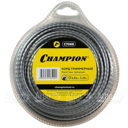 Корд триммерный Champion Platin Saw 2.65мм, 30м (зубчатый)  в Костроме
