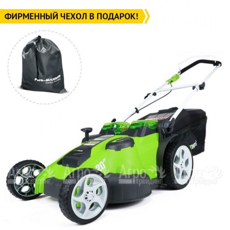 Газонокосилка аккумуляторная GreenWorks G-Max G40LM49DB 40V 49 см Twin Force (без батареи и зарядного устройства) в Костроме