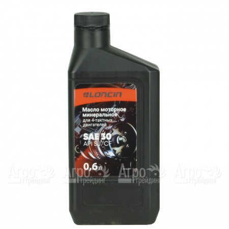Масло моторное минеральное Loncin 4Т SAE 30 API SJ/CF 0.6 л для 4-х тактных двигателей в Костроме