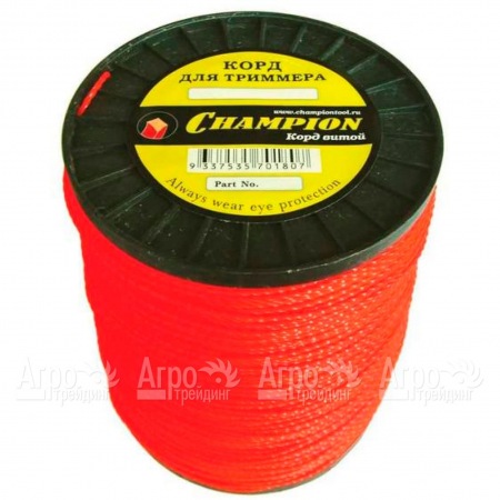Корд триммерный Champion Twisted Square 4.8 мм х 65 м (витой квадрат) + нож  в Костроме