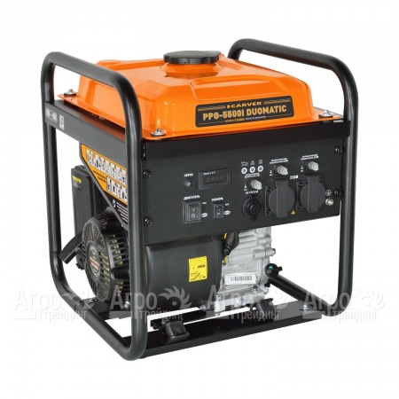 Бензиновый генератор инверторный Carver PPG-5500I Duomatic 4.2 кВт в Костроме