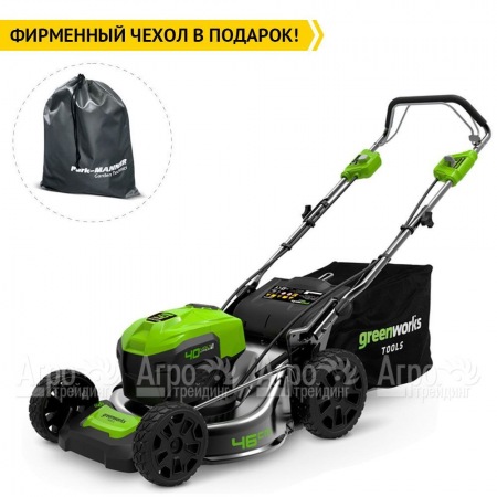 Газонокосилка аккумуляторная GreenWorks GD40LM46SP (без батареи и зарядного устройства) в Костроме