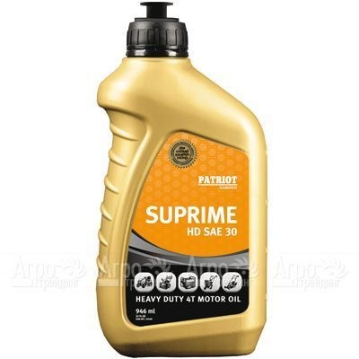 Масло Patriot Supreme HD SAE 30 946 мл для 4-х тактных двигателей в Костроме
