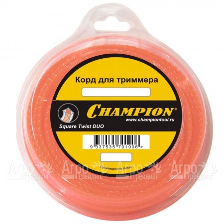 Корд триммерный Champion Square Twist Duo 2.4мм, 44м (витой квадрат)  в Костроме