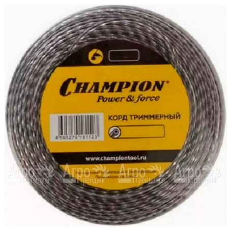 Корд триммерный Champion Tri-twist 3.0мм, 50м (витой треугольник)+нож  в Костроме