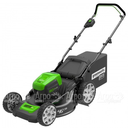 Газонокосилка аккумуляторная GreenWorks GD80LM46 (без аккумулятора и зарядного устройства) в Костроме