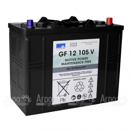 Необслуживаемый тяговый гелевый аккумулятор 12B 105 Ач GF12105V для подметальных машин Lavor  в Костроме