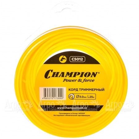 Корд триммерный Champion Round 3.0мм, 25м (круглый)  в Костроме