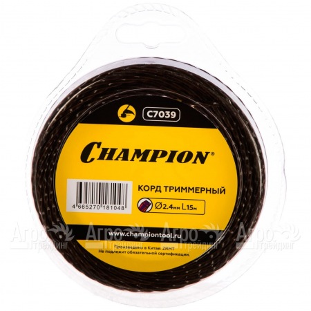 Корд триммерный Champion Magic 2.4мм, 15м (витой квадрат)  в Костроме