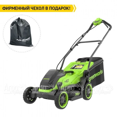 Газонокосилка аккумуляторная GreenWorks GD40LM361 4 Ач в Костроме