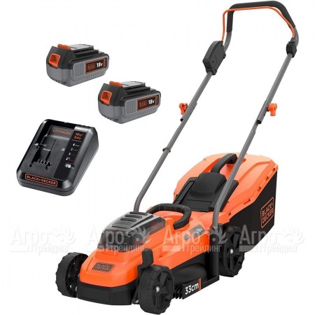 Газонокосилка аккумуляторная Black+Decker BCMW33184L2 в Костроме