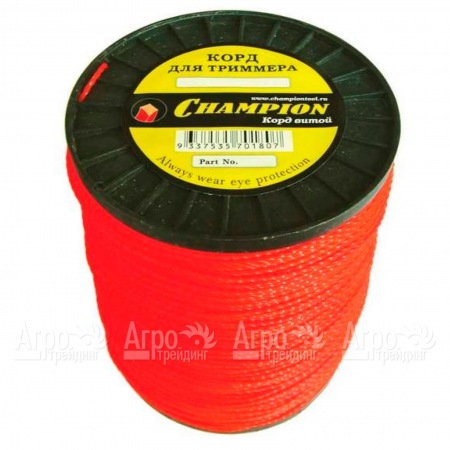 Корд триммерный Champion Twisted Square 2.4мм, 450м (витой квадрат)+нож  в Костроме