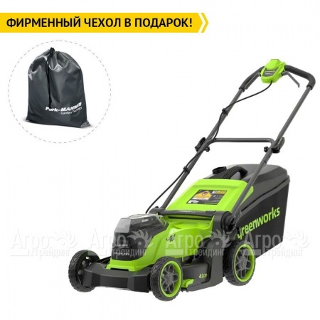Газонокосилка аккумуляторная GreenWorks GD24X2LM411 2х4 Ач  в Костроме