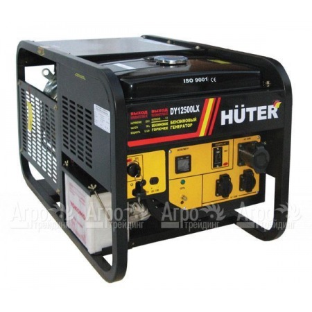 Бензиновый генератор Huter DY12500LX 8.5 кВт c колесами и аккумулятором в Костроме