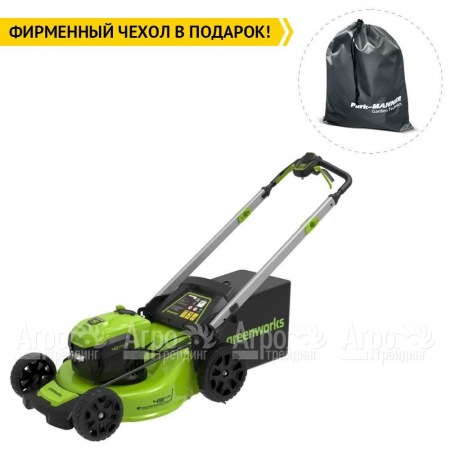 Газонокосилка аккумуляторная GreenWorks GD40LM48SP 8 Ач  в Костроме