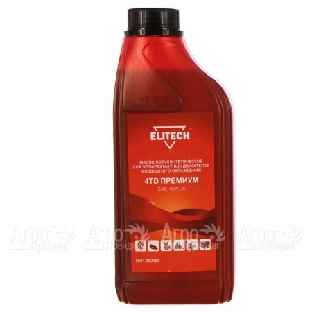 Масло моторное полусинтетическое Elitech 2001.000100 SAE 10W-30 1 л для 4-х тактных двигателей в Костроме