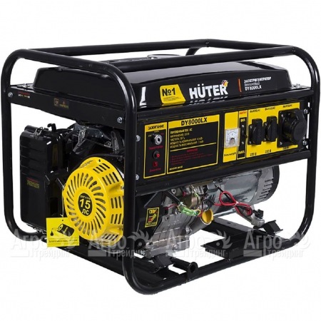 Бензиновый генератор Huter DY8000LX 6.5 кВт с колёсами в Костроме