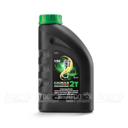 Масло полусинтетическое низкодымное Caiman Professional 2T 1 л для 2-х тактных двигателей в Костроме