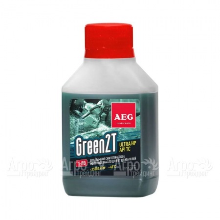Масло синтетическое AEG Green HP 2T Motor Oil API TC 100 мл для 2-х тактных двигателей в Костроме