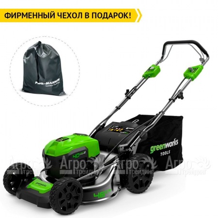 Газонокосилка аккумуляторная GreenWorks GD40LM46SPK4  в Костроме