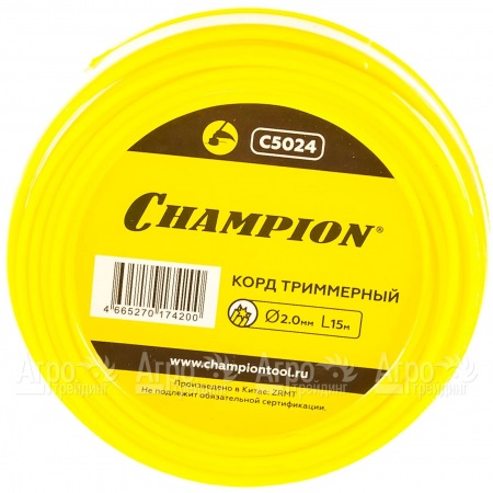 Корд триммерный Champion Star 2.0мм, 15м (звезда) в Костроме