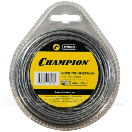 Корд триммерный Champion Alu Twist 2.0мм, 15м (витой)  в Костроме