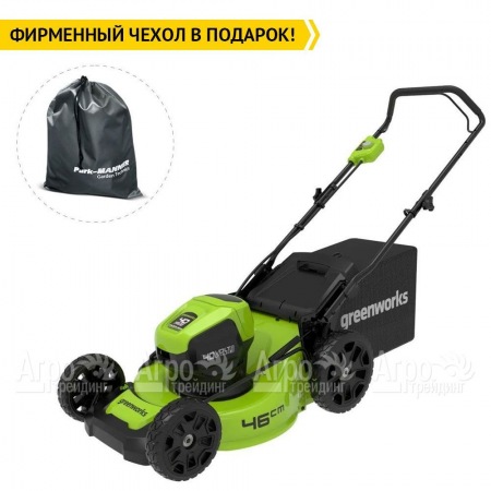 Газонокосилка аккумуляторная GreenWorks GD40LM46HP 6 Ач в Костроме