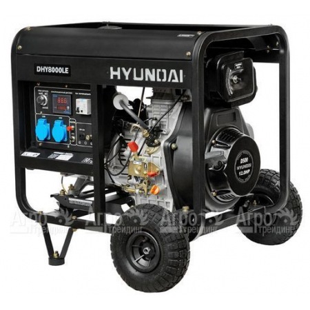 Дизельгенератор Hyundai DHY 8000LE 5,5 кВт + колеса в Костроме