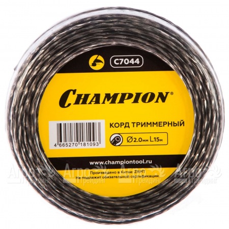 Корд триммерный Champion Tri-twist 2.0мм, 15м (витой треугольник)  в Костроме