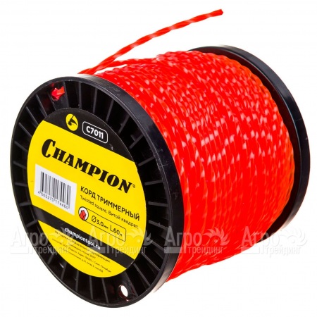 Корд триммерный Champion Twisted Square 3.0мм, 60м (витой квадрат)+нож  в Костроме
