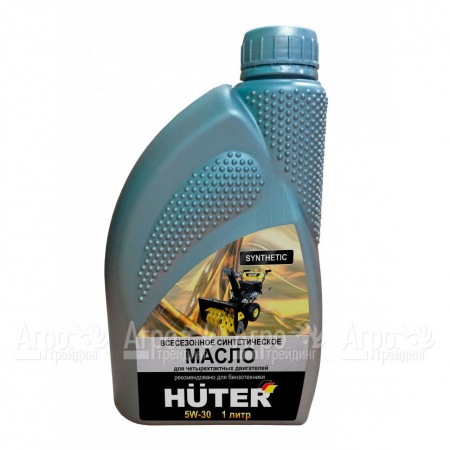 Масло моторное синтетическое Huter 5W-30 1 л для 4-х тактных двигателей в Костроме