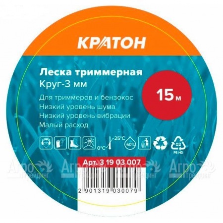 Леска триммерная Кратон Круг-3 мм  в Костроме