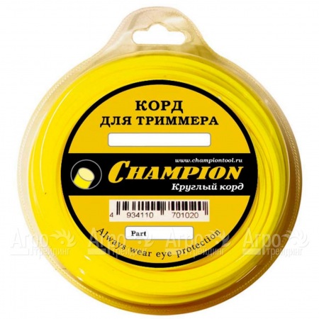Корд триммерный Champion Round 4.0 мм х 95 м (круглый) + нож  в Костроме