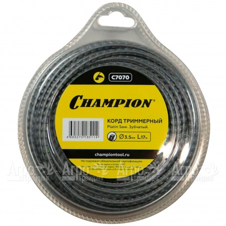 Корд триммерный Champion Platin Saw 3.5м, 17м (зубчатый)  в Костроме