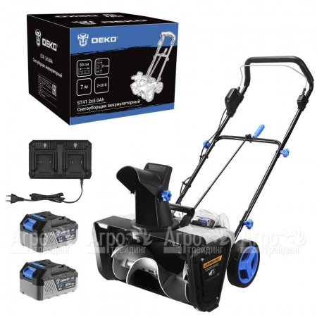 Снегоуборщик аккумуляторный DEKO ST41 2х5 Ач в Костроме